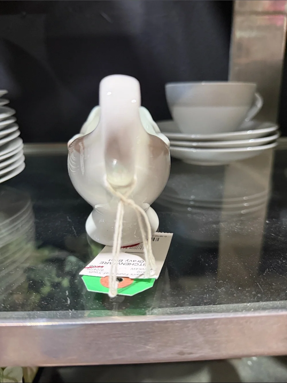 Porcelain Gravy Boat - White -